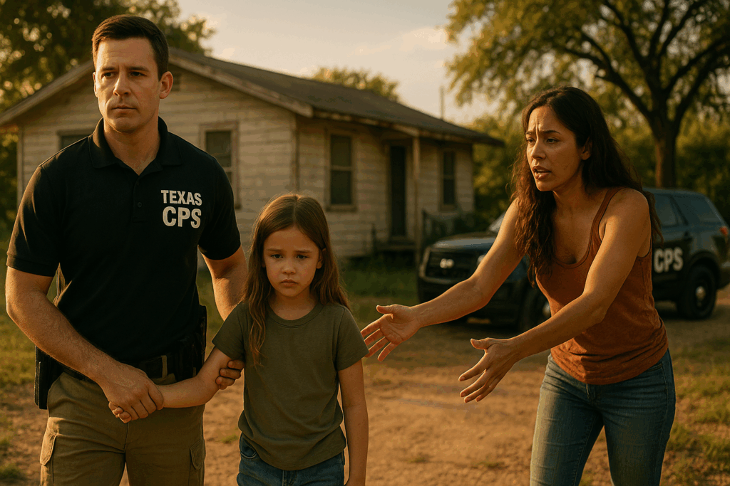 When Texas CPS removes a child for their safety.