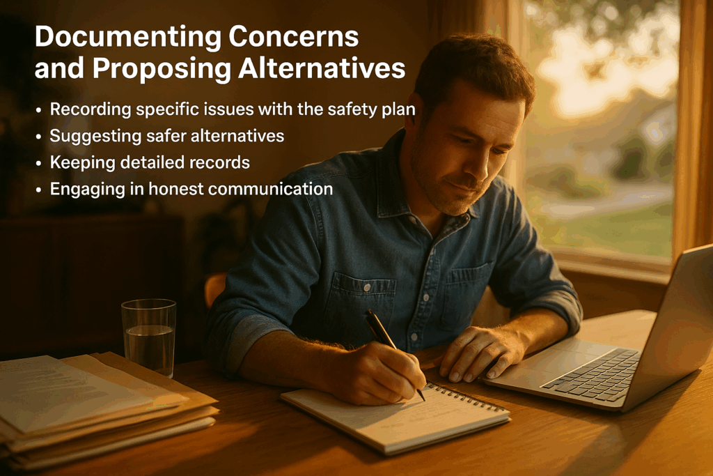 Documenting Concerns and Proposing Alternatives