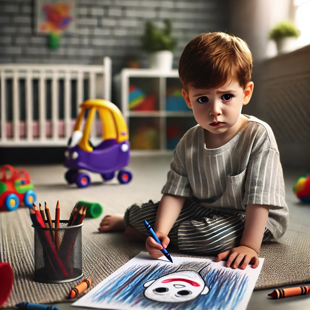 Children may rely on actions, drawings when feeling threatened
