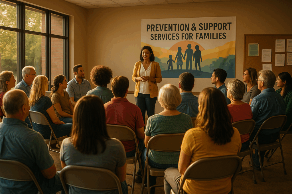 A community meeting focused on prevention and support services for families. Steps to Take After a Texas CPS Investigation