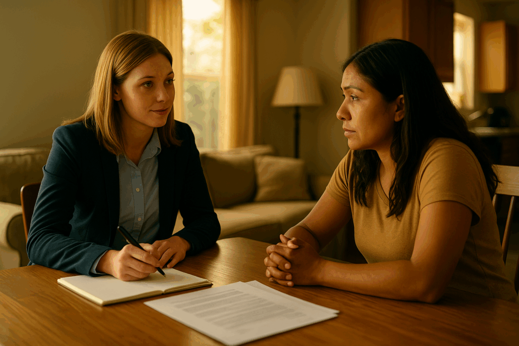 CPS caseworkers conducting interviews during the investigation process. How Texas CPS Investigates Reports
