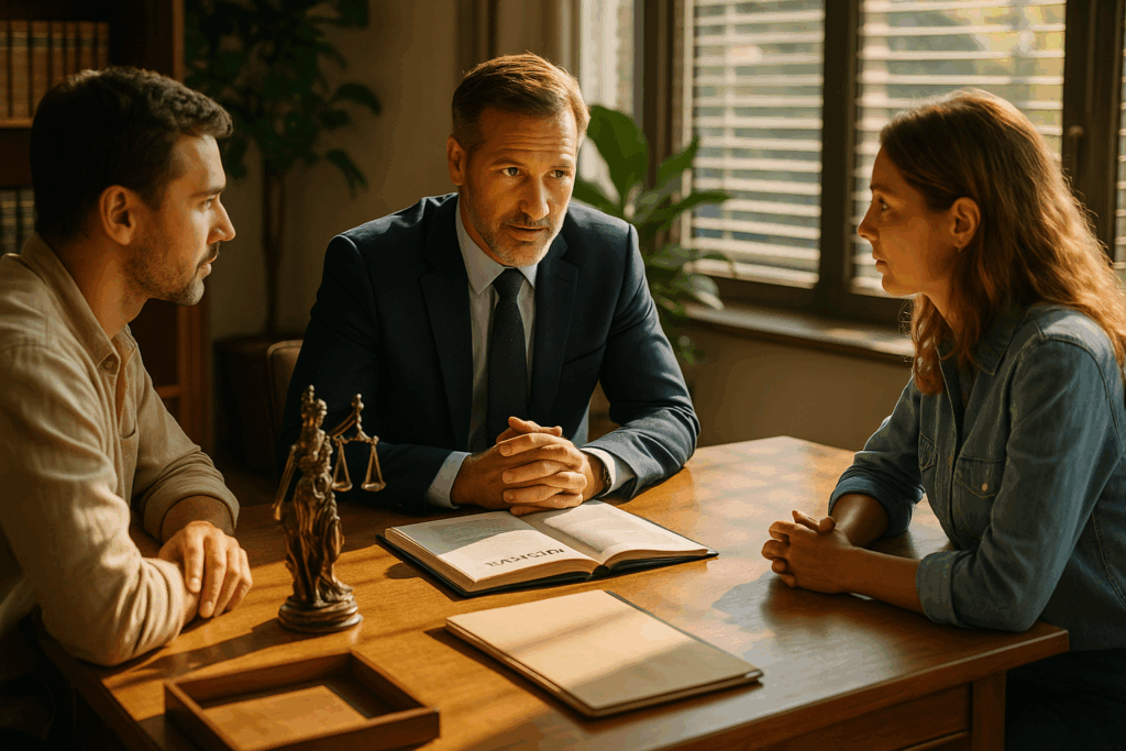 The importance of legal representation in CPS cases, showcasing a consultation scene.