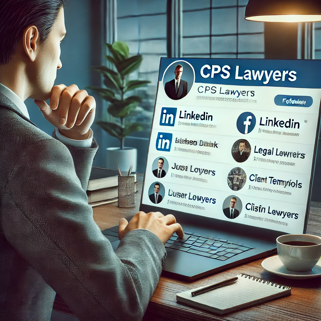 Research lawyers on social media platforms