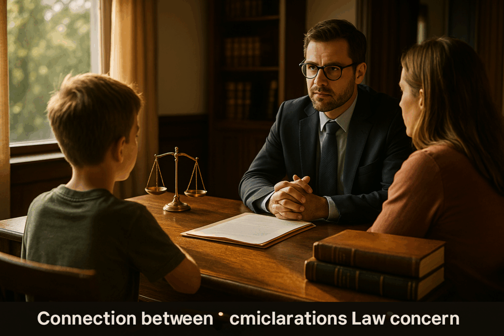 Connection between CPS interviews and family law concerns.